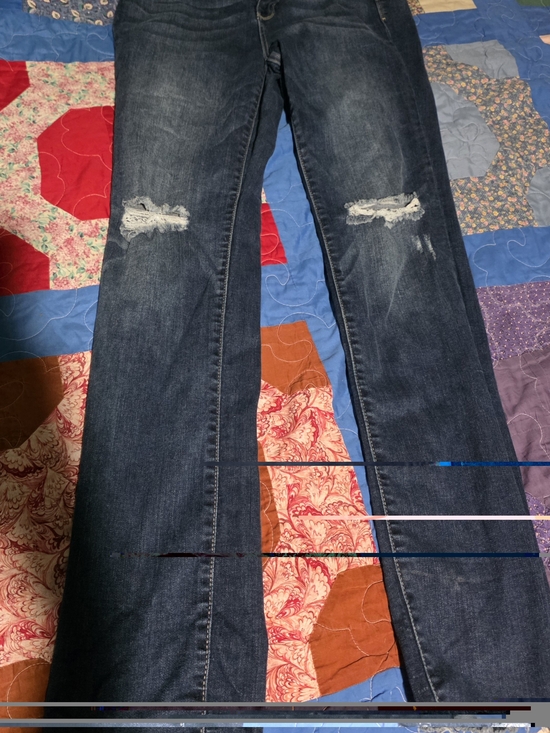 Judy Blue Denim - Judy Blue Dark Wash Distressed Straight Leg Jeans